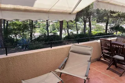 Balcon ou terrasse dans l'établissement Appartement Mésangia - Welkeys