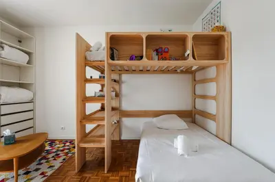 Un ou plusieurs lits dans un hébergement de l'établissement Appartement Mésangia - Welkeys