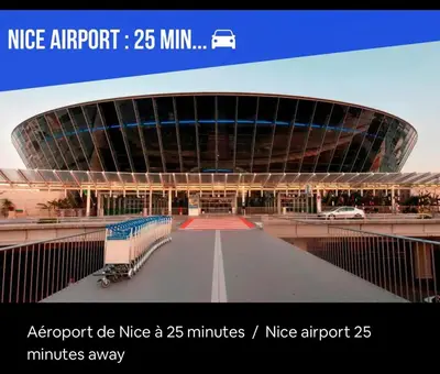 Plan de l'établissement Impeccable 3 pièces avec balcons, la plage à 50m Juan les pins proche Cannes