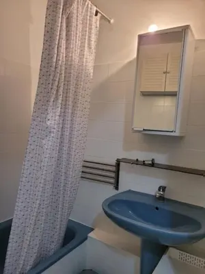 Salle de bains dans l'établissement Nice studio 30 m with terrace and pool