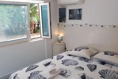 Un ou plusieurs lits dans un hébergement de l'établissement Studio at -La Croisette- Cannes - BEACH GARDEN -