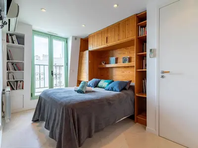Un ou plusieurs lits dans un hébergement de l'établissement Apartment Les Araucarias by Interhome