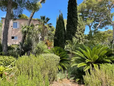 Jardin de l'établissement Rez-de-chaussée dans grand jardin provençal, à la villa Tatiana