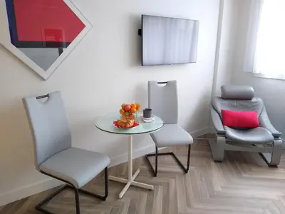 Coin salon dans l'établissement Studio Cannes Grand Hôtel Eider