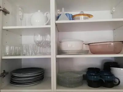 Cuisine ou kitchenette dans l'établissement CENTRAL CANNES