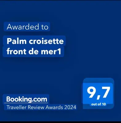 Certificat, récompense, panneau ou autre document affiché dans l'établissement Palm croisette front de mer1