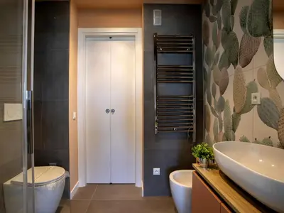 Salle de bains dans l'établissement Apartment le grand large-1 by Interhome