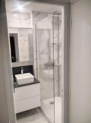 Salle de bains dans l'établissement Résidence Graziella Appartement 521