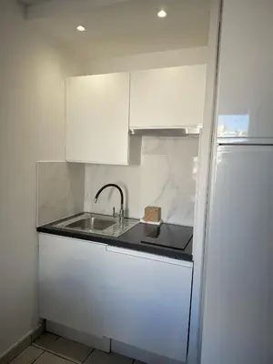 Cuisine ou kitchenette dans l'établissement Résidence Graziella Studio 324