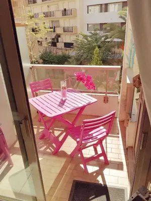 Balcon ou terrasse dans l'établissement Résidence Graziella Studio 207