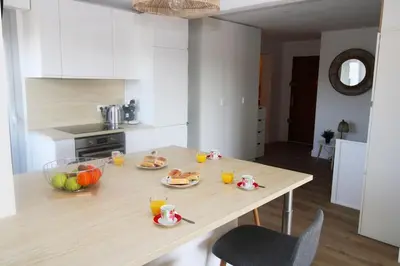 Cuisine ou kitchenette dans l'établissement Bristol Plaisance