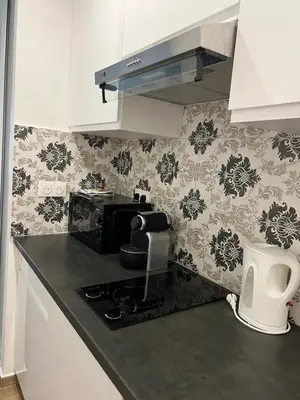 Cuisine ou kitchenette dans l'établissement Ciel de Cannes