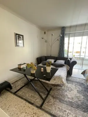 Coin salon dans l'établissement Cool Appart sur Croisette Palm Beach