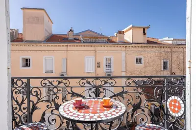 Balcon ou terrasse dans l'établissement Luxury Apt With Balcony On Famous Rue D'antibes! - Kiss Apartment by Halldis
