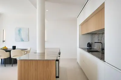 Cuisine ou kitchenette dans l'établissement Les DUNES 3 BEDS CROISETTE BEACHES Sea VIEW