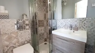 Salle de bains dans l'établissement Palais Gounod