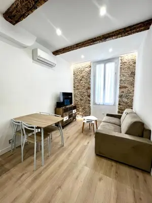 Télévision ou salle de divertissement dans l'établissement Chez Thibault brand new one-bedroom apartment in Antibes