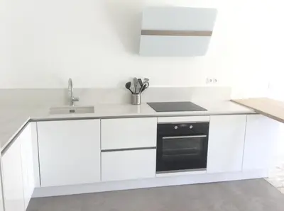 Cuisine ou kitchenette dans l'établissement CANNES Martinez- family apartment 100m2