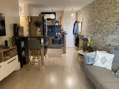 Cuisine ou kitchenette dans l'établissement Chez Mathys