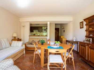 Cuisine ou kitchenette dans l'établissement Studio Montfleuri by Interhome
