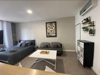 Coin salon dans l'établissement PACA Properties 41H2 - Studio cosy